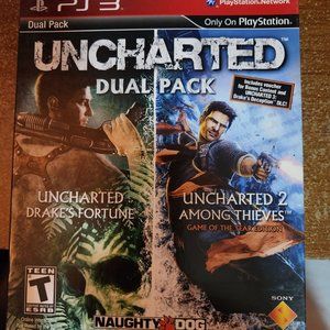 Great Condition !! Greatest Hit Dual Pack Uncharted and Uncharted 2